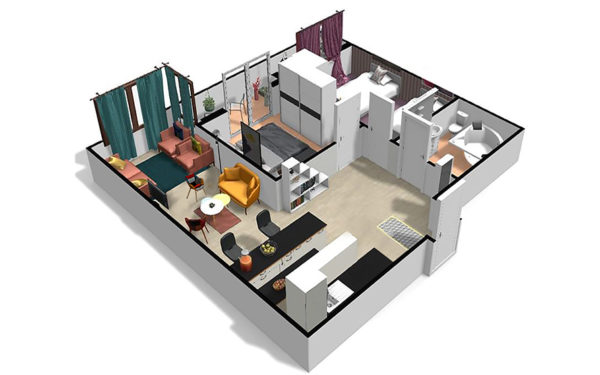 plan appartement haut standing maroc